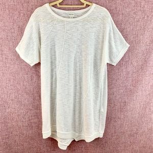 Chico Zenergy Jersey Knit Asymmetrical White Tunic